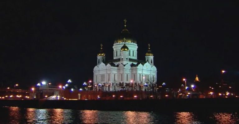 Пасха Христова трансляция богослужения из Храма Христа Спасителя